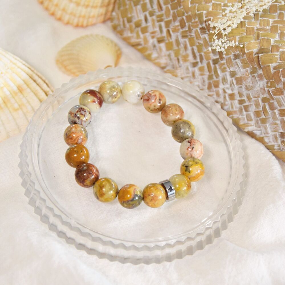 Achat Crazy Lace Armband Runde Perlen 12 mm