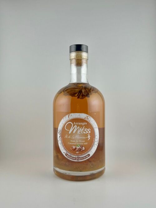 Rhum arrangé Noix de Pécan - Caramel Beurre Salé - 40°