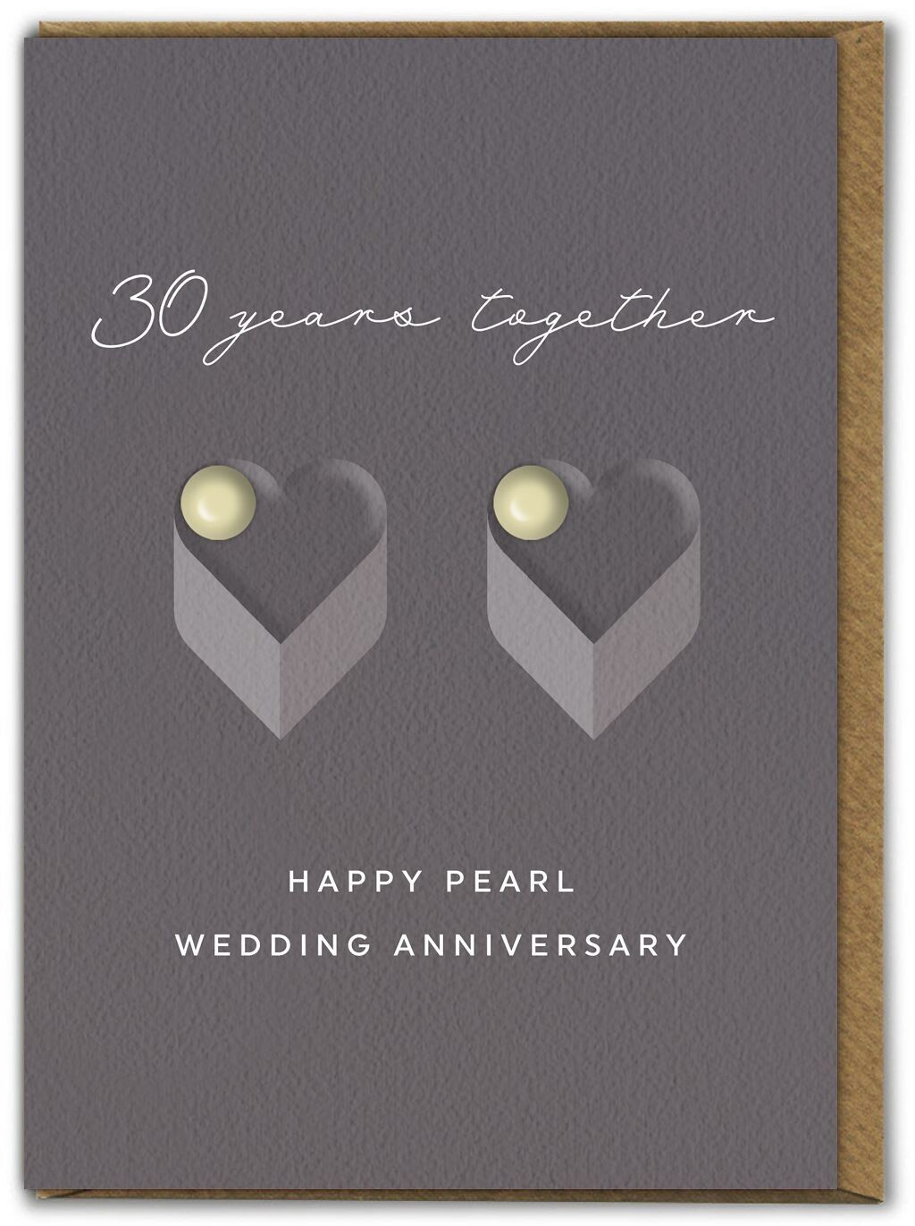 Biglietto di auguri per il 30° anniversario - Anniversario di nozze di perla