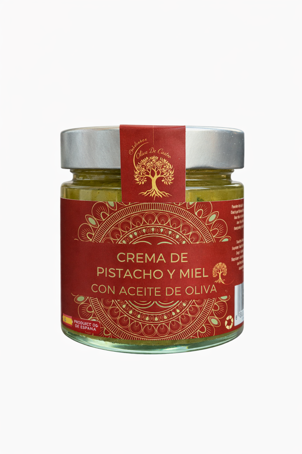 Pistaziencreme mit Honig und Olivenöl