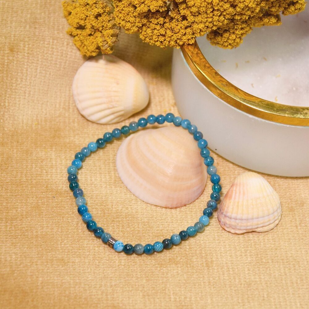Bracelet Apatite Perles rondes 4 mm