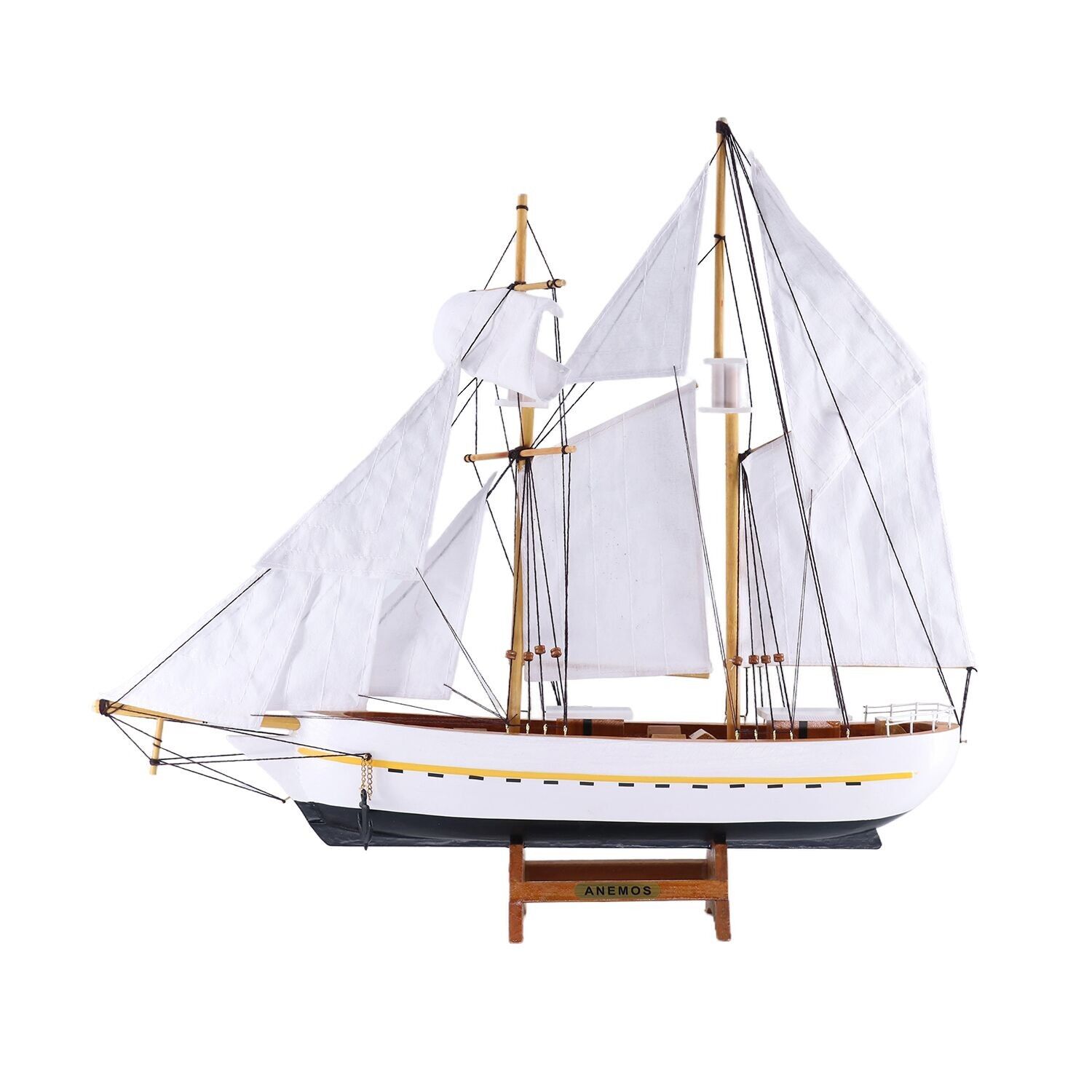 Modello di nave a vela in legno ANEMOS
