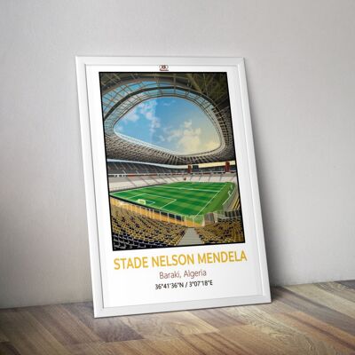 Cartel del estadio Nelson Mandela I Cartel del estadio de Argelia I Cartel del estadio de Argelia