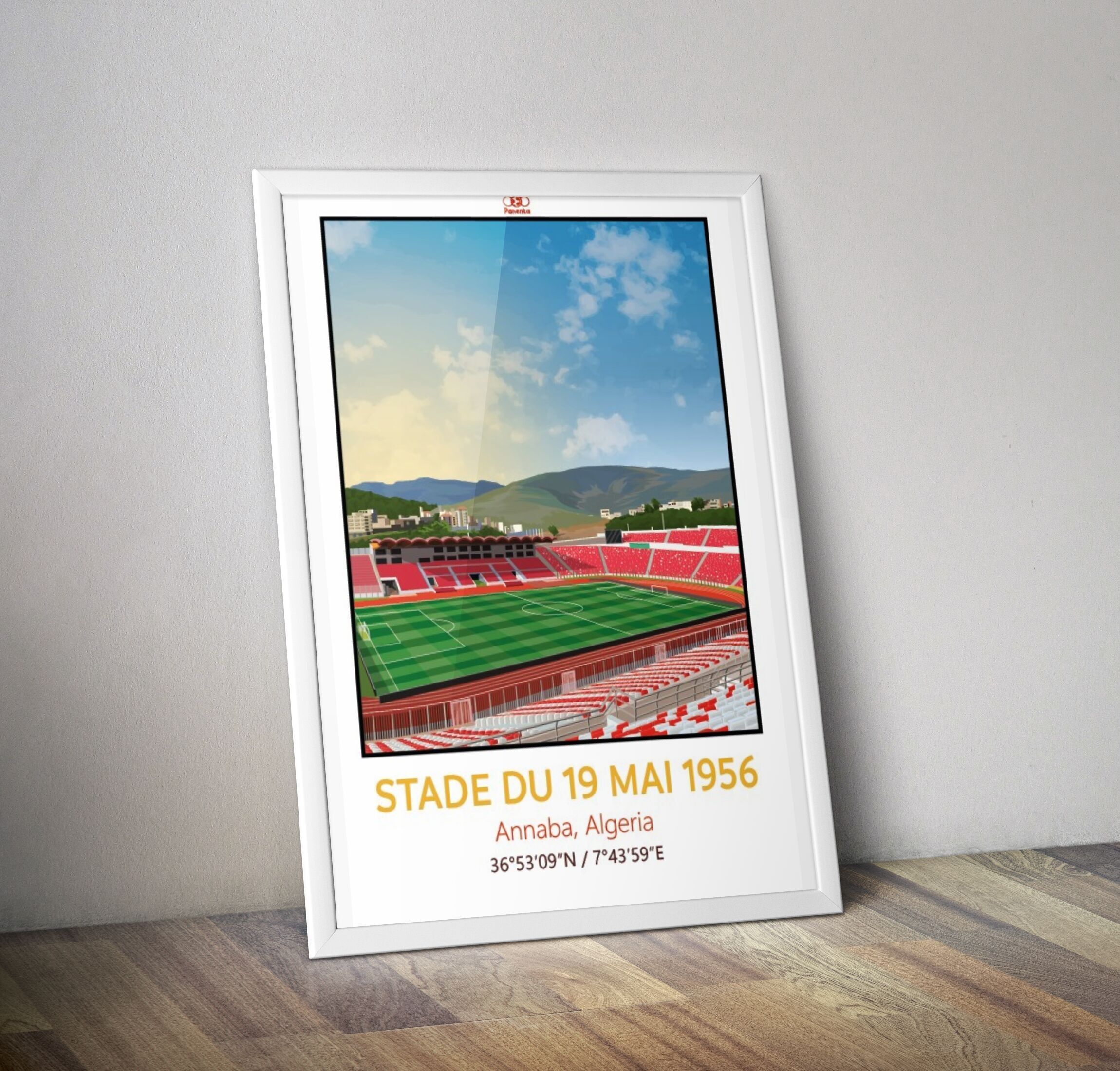 Stadionplakat vom 19. Mai 1956 I Algerien-Stadionplakat
