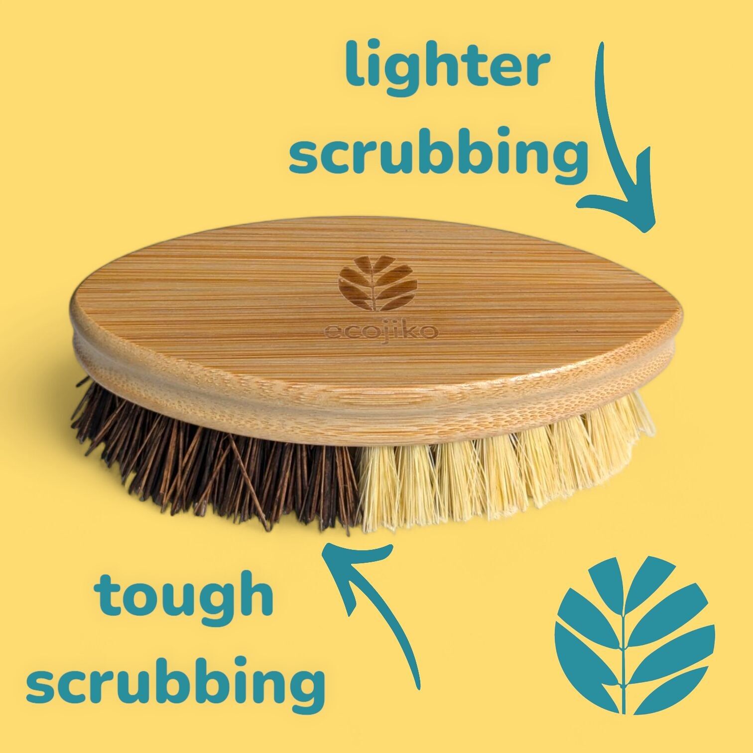 Bamboo Floor Brush |  General Hard and Soft Plastic Free Cleaning Brush