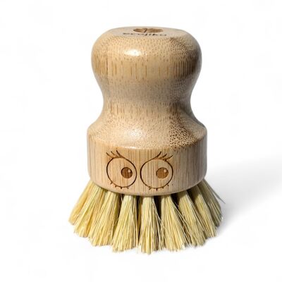 Glam Pot Scrubber | Divertente spazzola per strofinare i vasi in bambù sostenibile
