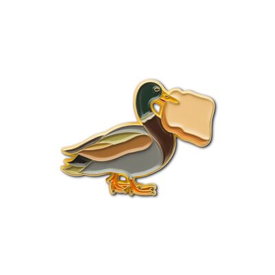 Pin de esmalte "Pato de la suerte"