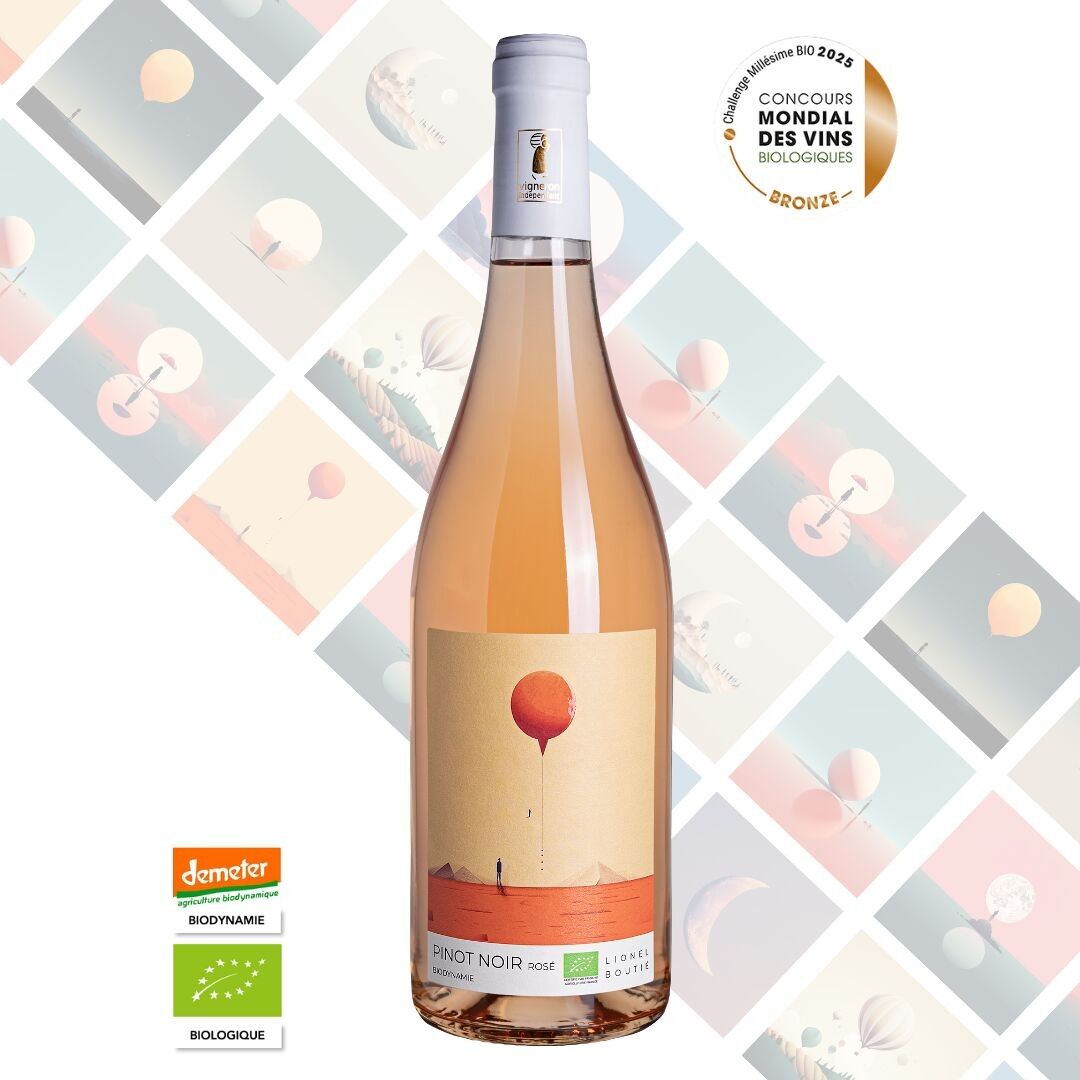 Vino Rosado Biodinámico – Pinot Noir Lune 2024 | Rosado elegante y regalo de fin de año