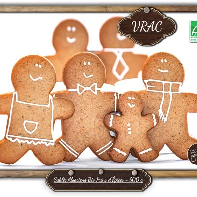 Galletas de jengibre alsacianas orgánicas - 500 g (A GRANEL)