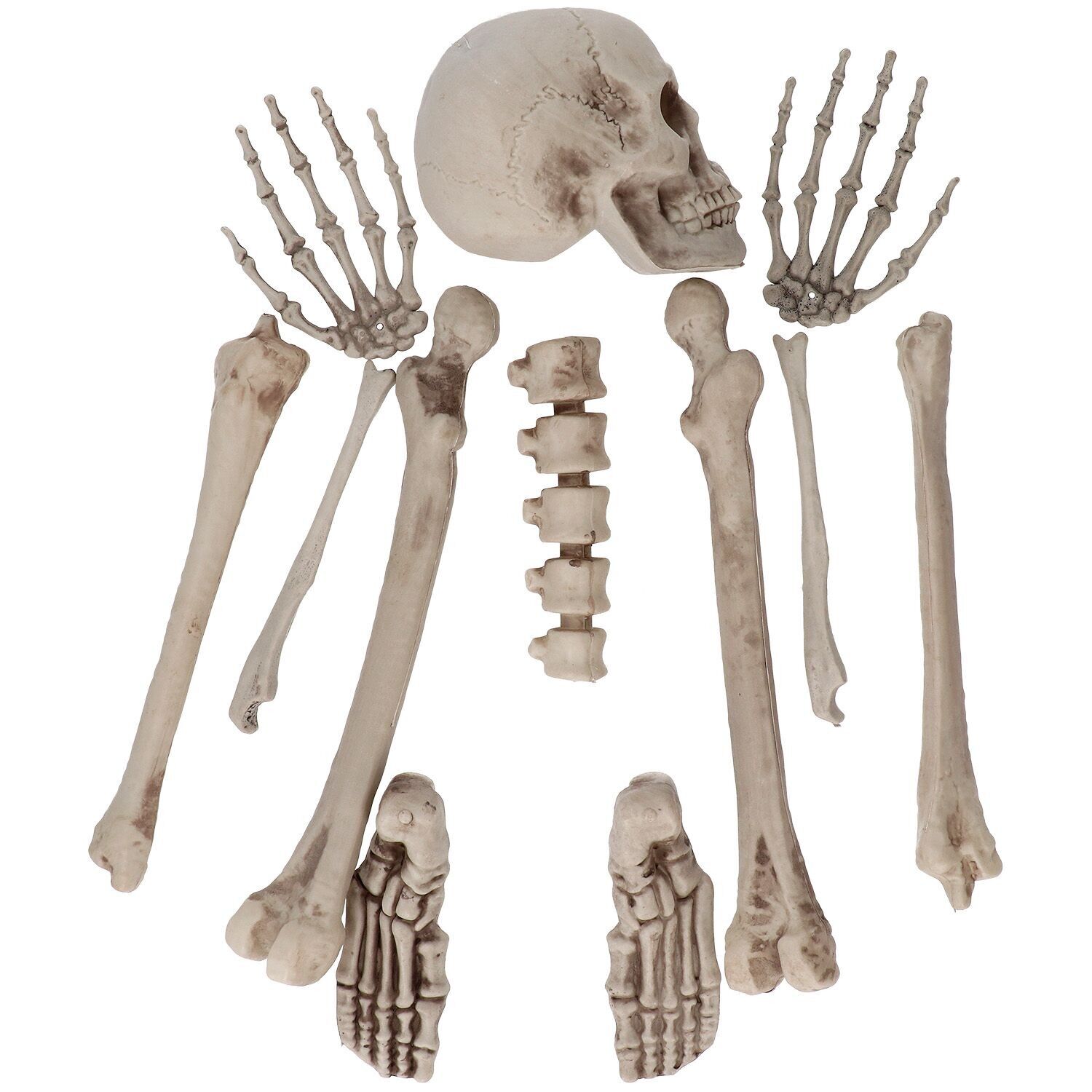 Set di decorazioni - Scheletro in parti separate - Halloween - 12 parti