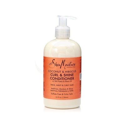 Shea Moisture Coconut & Hibiscus Curl & Shine Conditioner Thermal Protection Gel for Curly Hair