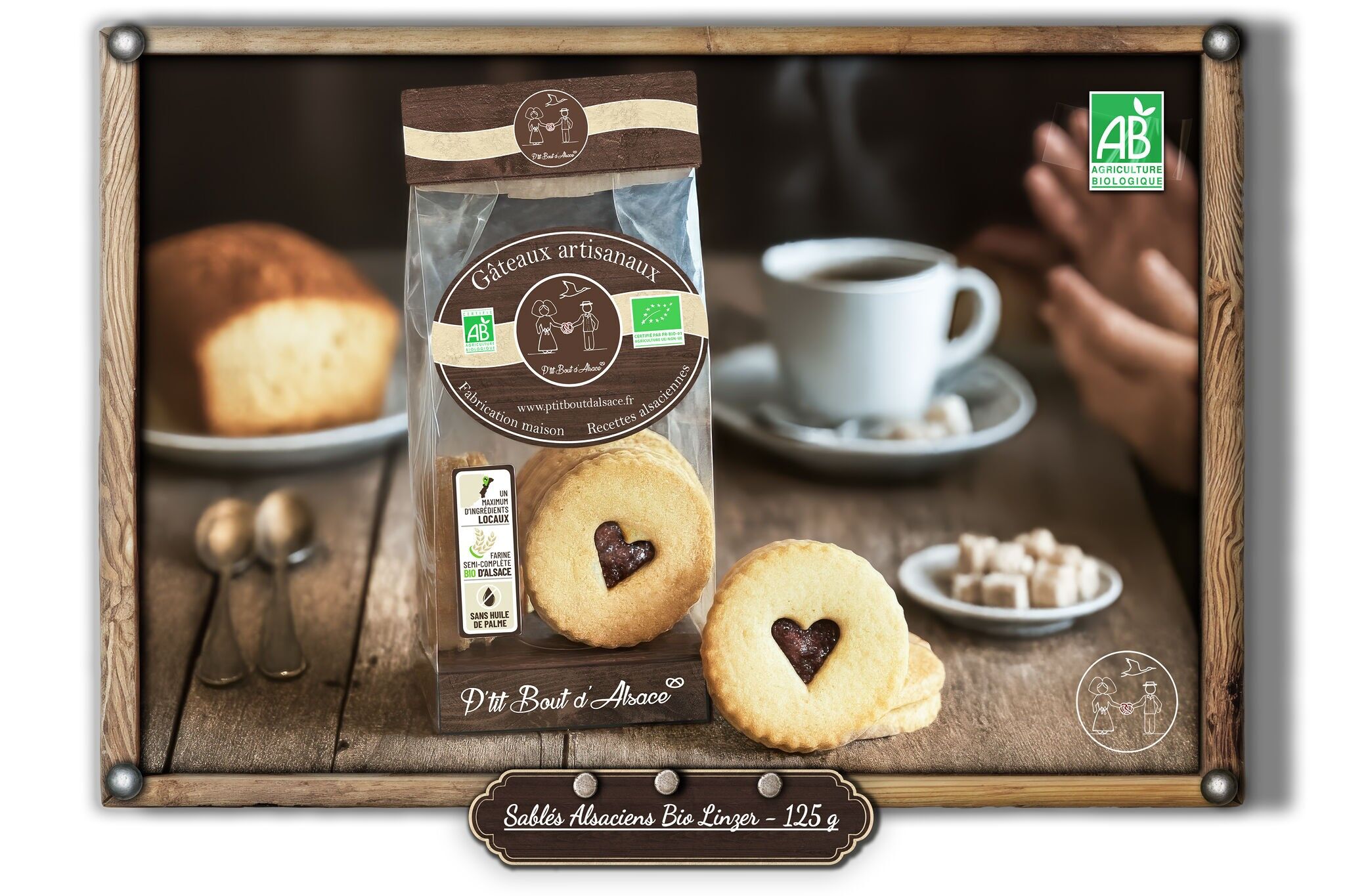 Frollini Linzer alsaziani biologici - 125 g