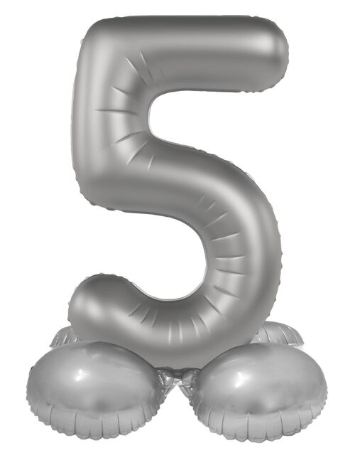 Standing Foil balloon Number 4 - Starlight Gold - Satin Gloss - 72 cm