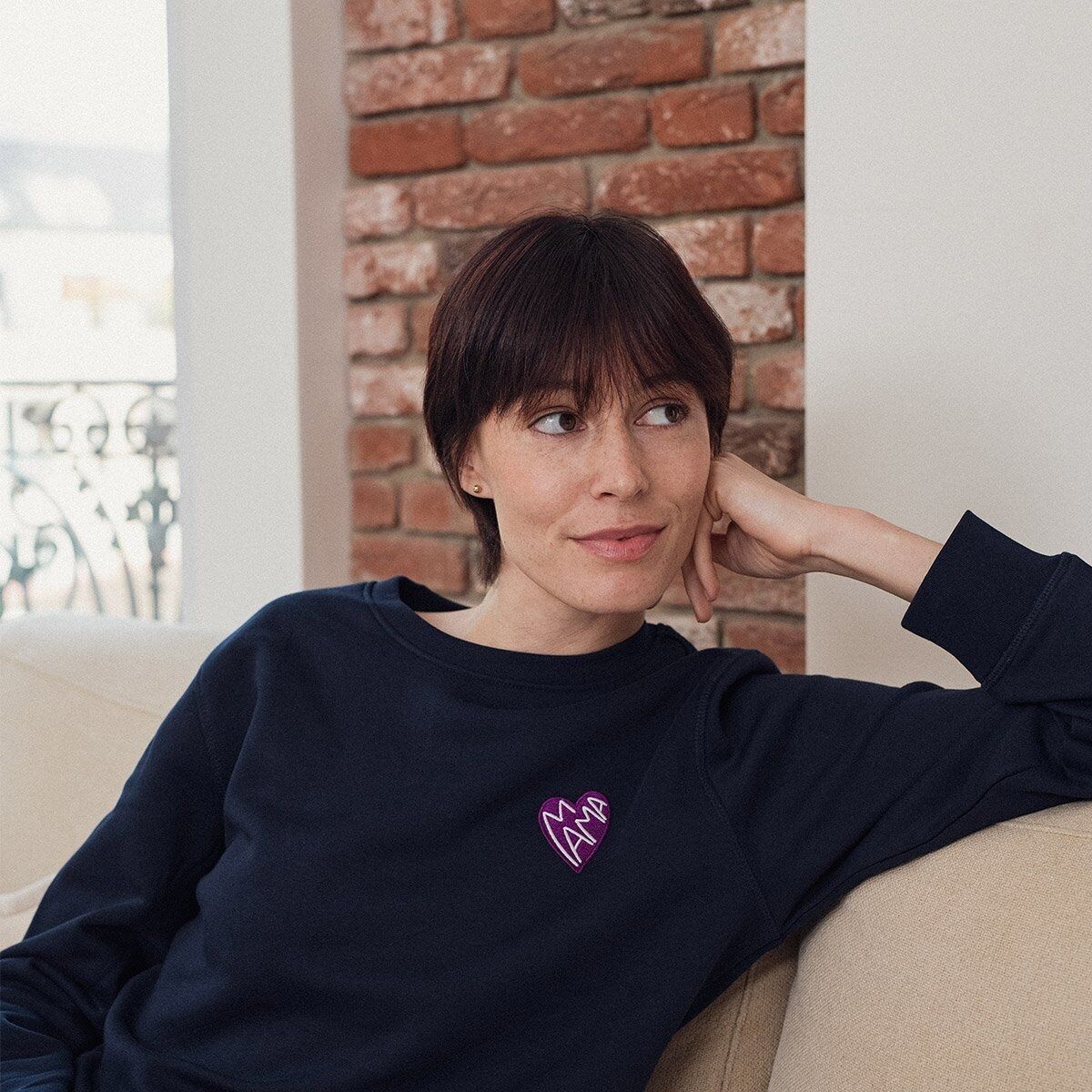 Purple heart Mama sweatshirt