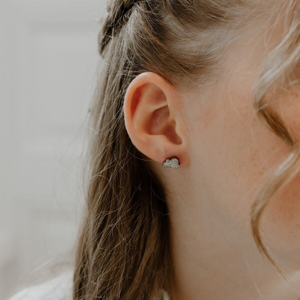 Glitzernde Ohrringe - Wolken