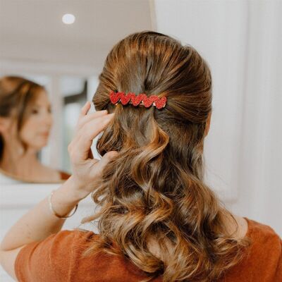 Molletta con clip - Cuori
