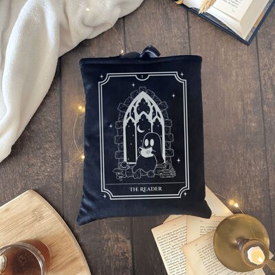 The Reader - Estuche para libros "Classic" - Negro / Plata