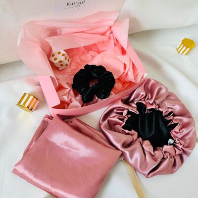 Caja de regalo - Funda de almohada de satén - Scrunchie and Bonnet