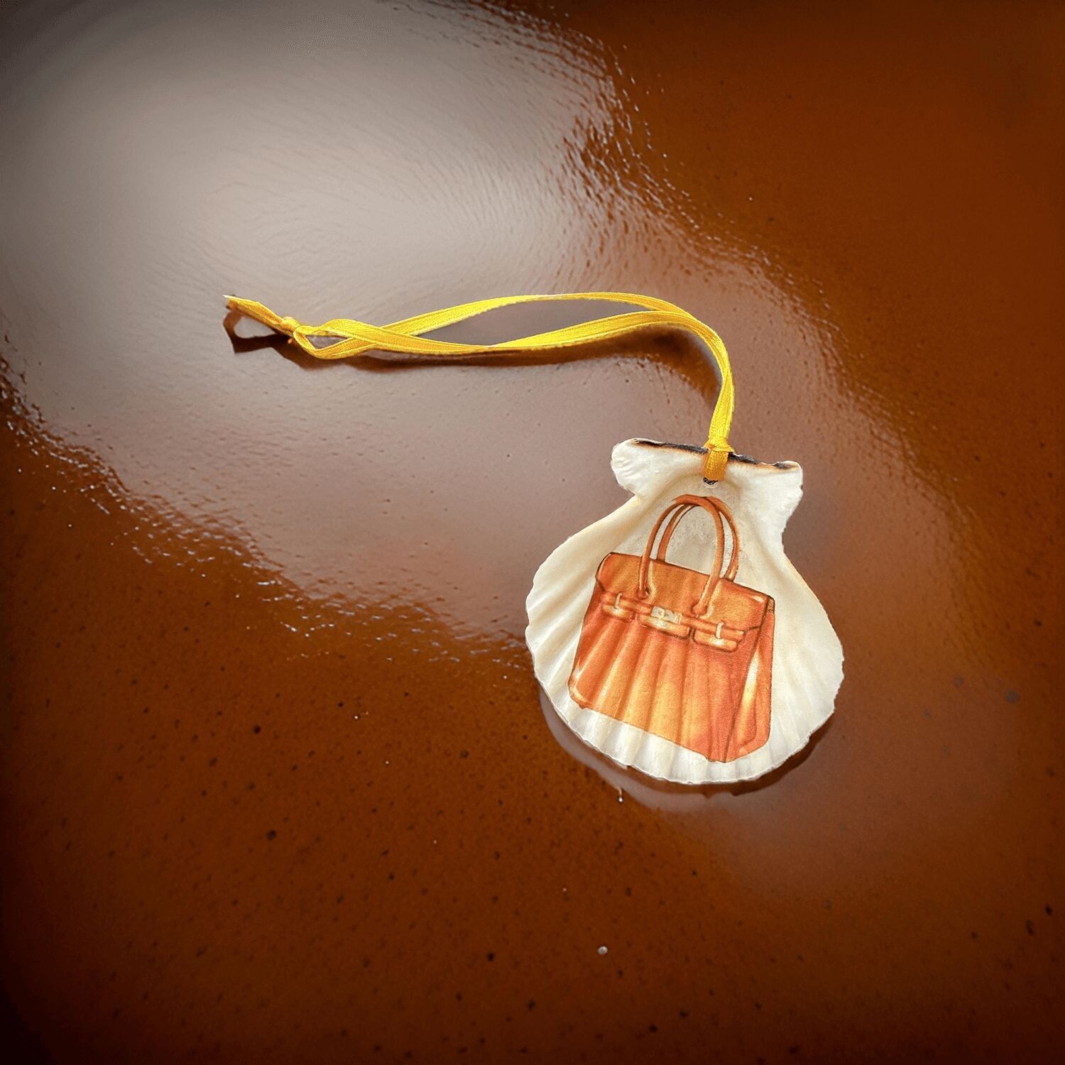 Mini concha "Bolso favorito, naranja"