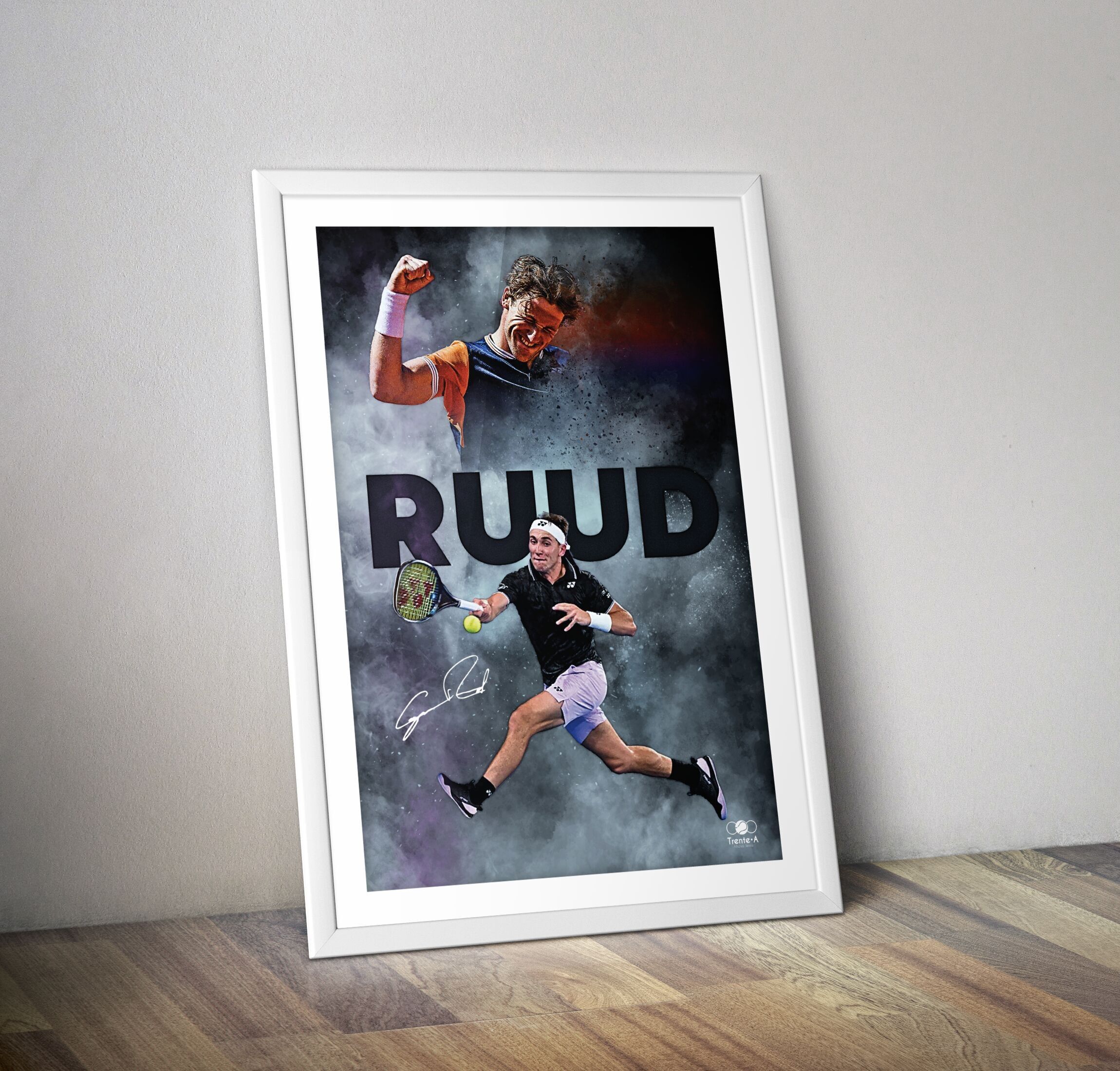 Casper Rund I Poster Tennisplakat