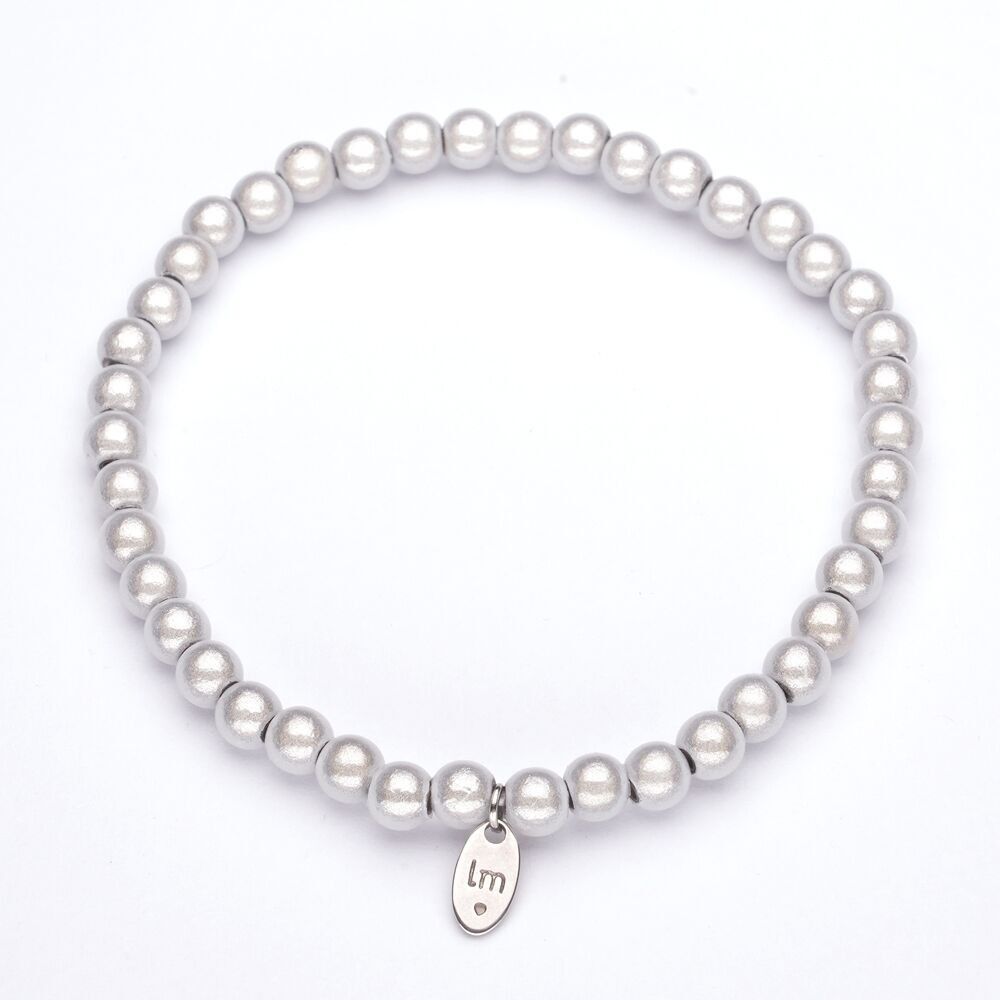 Bracciale LizzyMae Bianco sporco 5mm