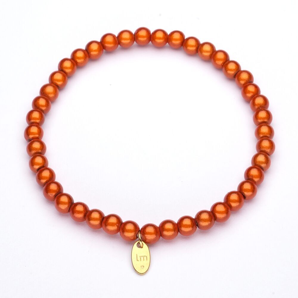 LizzyMae Armband Orange 5mm