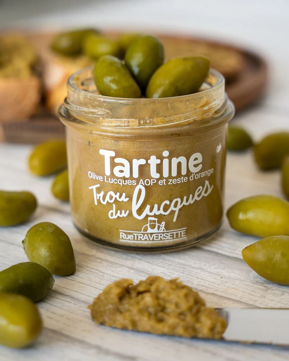 Sauce/Tartinable apéro végétarien│ Olive verte Lucques AOP ▸ Trou du Lucques