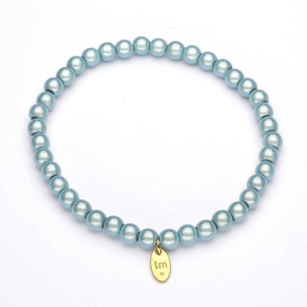 Bracciale LizzyMae Azzurro Chiaro 5mm