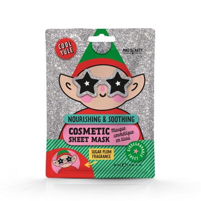 Maschera cosmetica in fogli Mad Beauty Cool Yule Elf