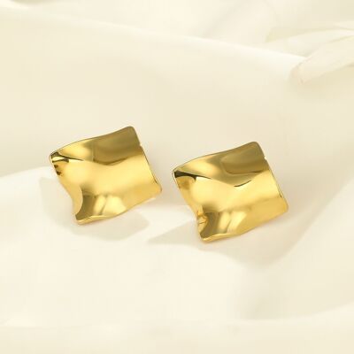 Pendientes de acero inoxidable -BO100278