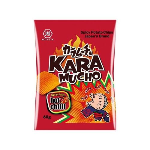 CHIPS KARAMUCHO ONDULÉES PIMENT 60 GR