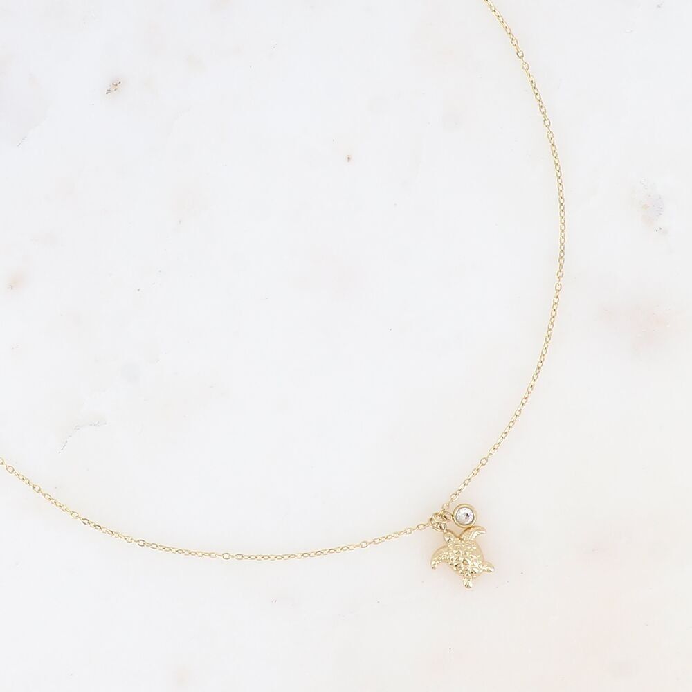 Olly-Halskette – Schildkröte und Kristall