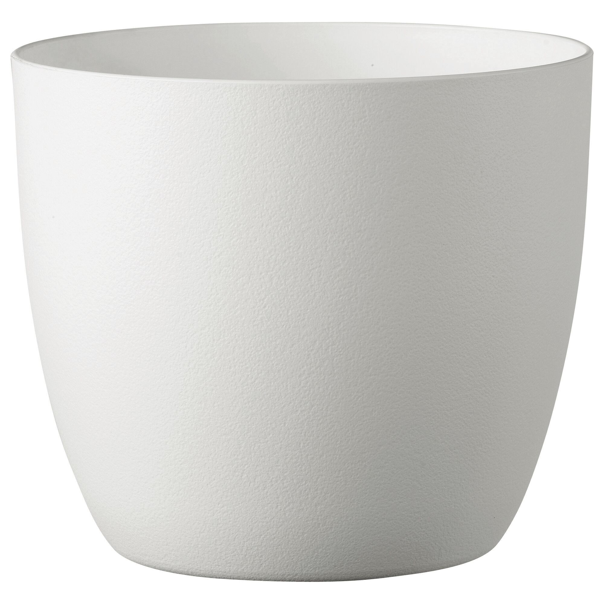 KUNSTSTOFFTOPF AUS WEISSEM GRAS