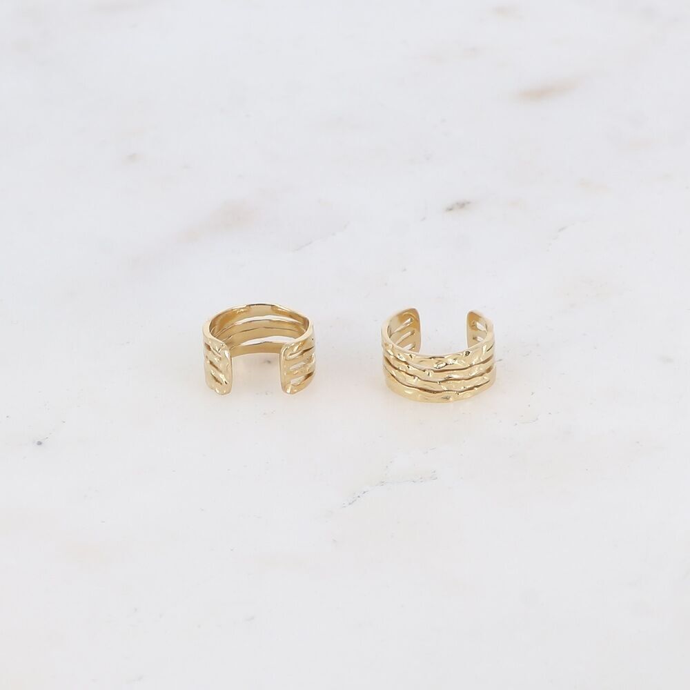 Ohrklemmen – durchbrochene und strukturierte Linien