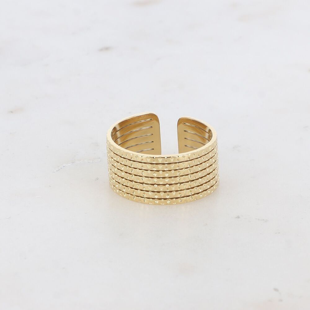 Sofi-Ring – Linien mit gehämmertem Effekt