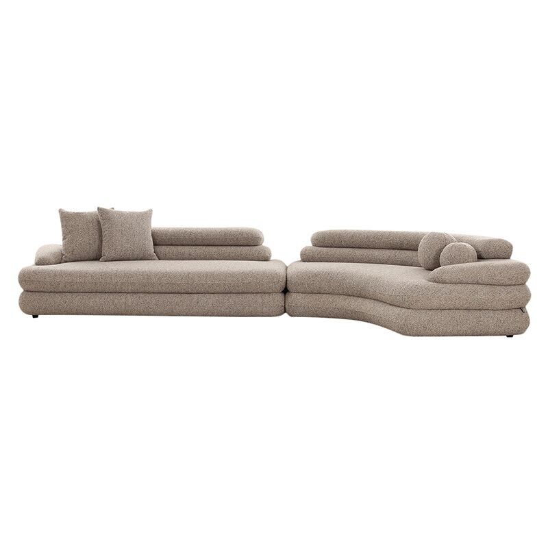 Sofa Cairo 6-seater Sand Boucle - by Pole to Pole