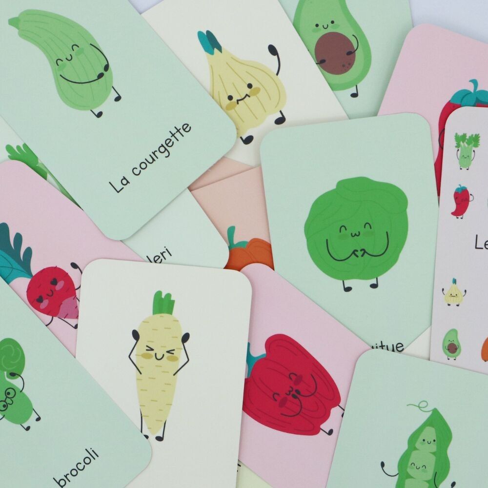 Educational card game - Vegetables