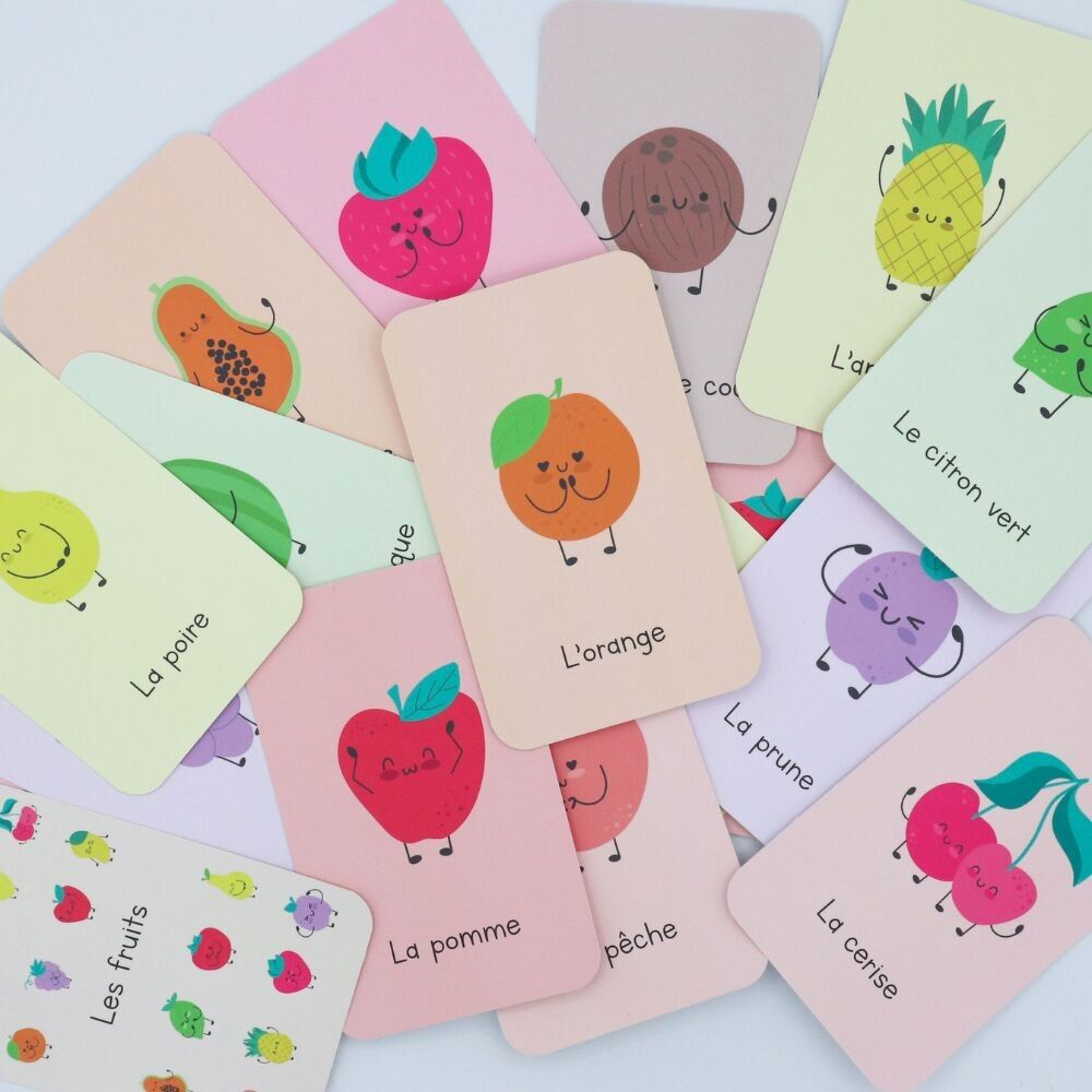 Gioco di carte educativo - frutta