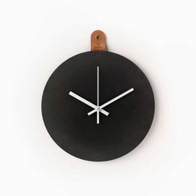 Black & Leather | Reloj de Pared