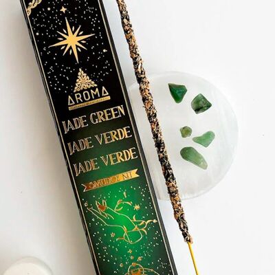Green Jade 12pcs Crystal Incense Aroma