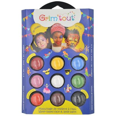 Paleta de Maquillaje de Fiesta 9 colores x 4 ml - Carnaval