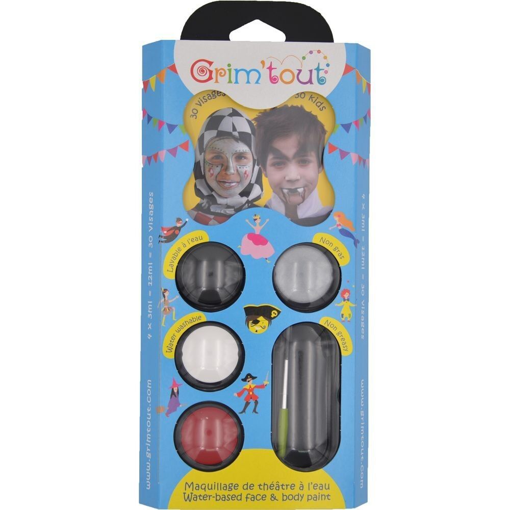 Party Makeup Palette 4 colori x 4 ml - Knight and Vampire