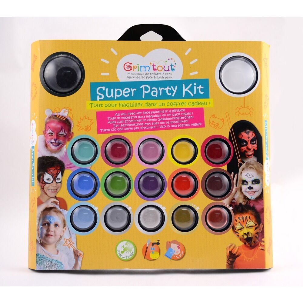 Palette de Maquillage de Fête 17 couleurs - Super Party Kit