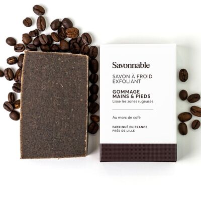 Hand & Foot Scrub Soap > Smoothes rough areas