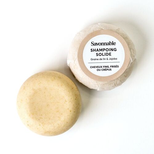 Shampoing solide > cheveux Fins > Graine de lin & Jojoba