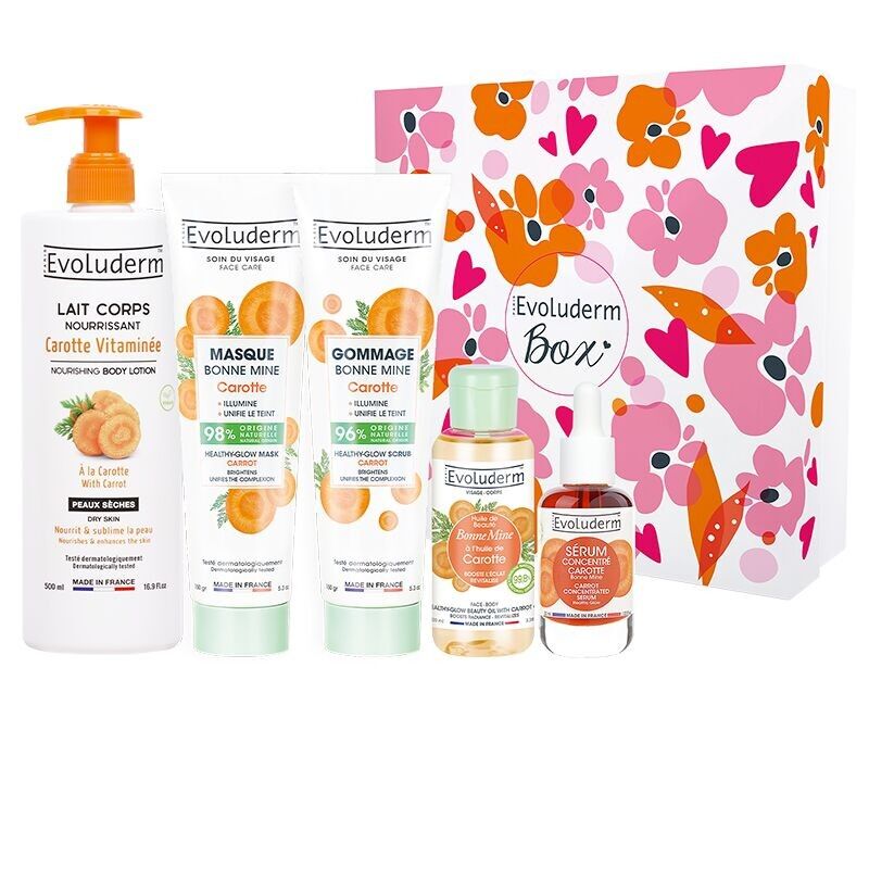 Confezione Regalo Viso e Corpo 100% Carota - Idea Regalo - Confezione Regalo Natale - Compleanno - Festa della Mamma