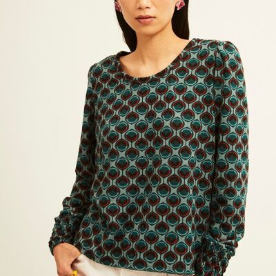 Gathered Cuff T-shirt