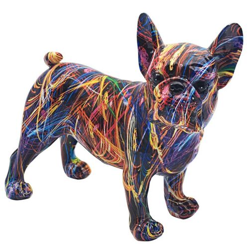 Supernova French Bulldog bright coloured standing Frenchie ornament figurine