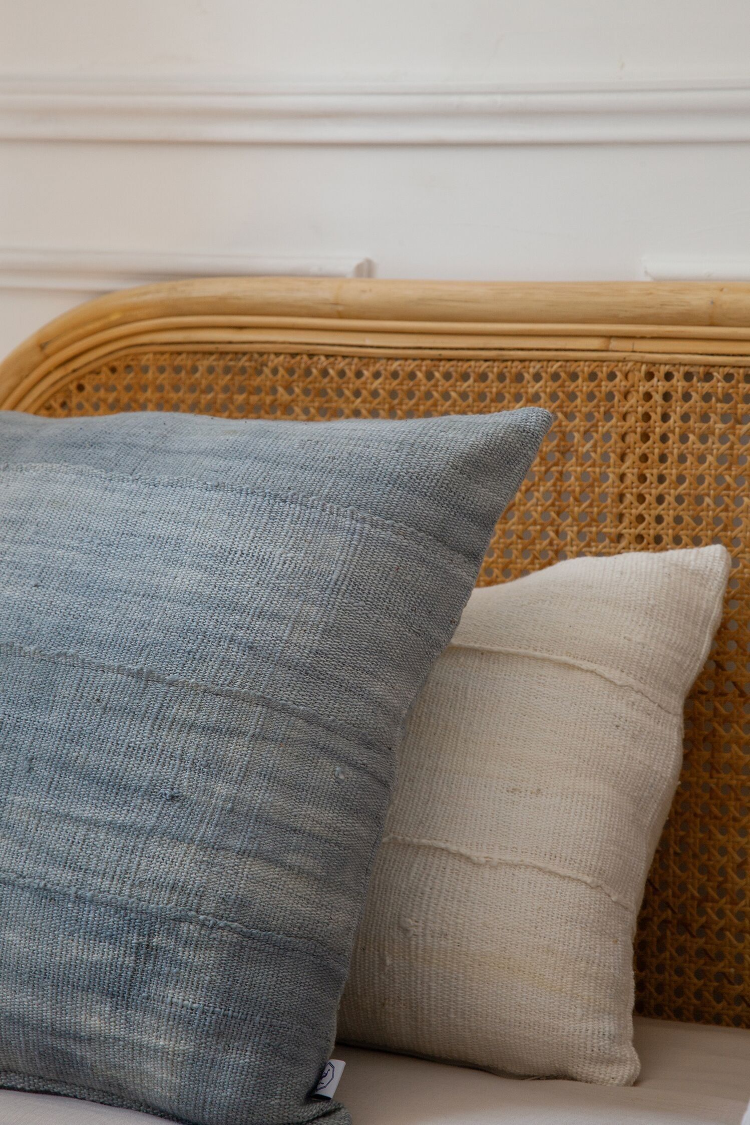 Housse de coussin uni en bogolan pur coton - MSINGI