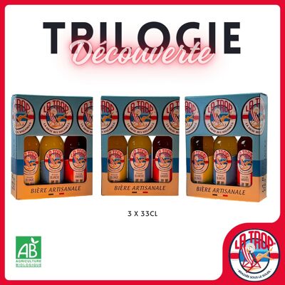 Scatola scoperta birra LA TROP 3x33cl
